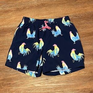 Chubbies “The Fowl Plays” 4” Size Small Swim Trunks